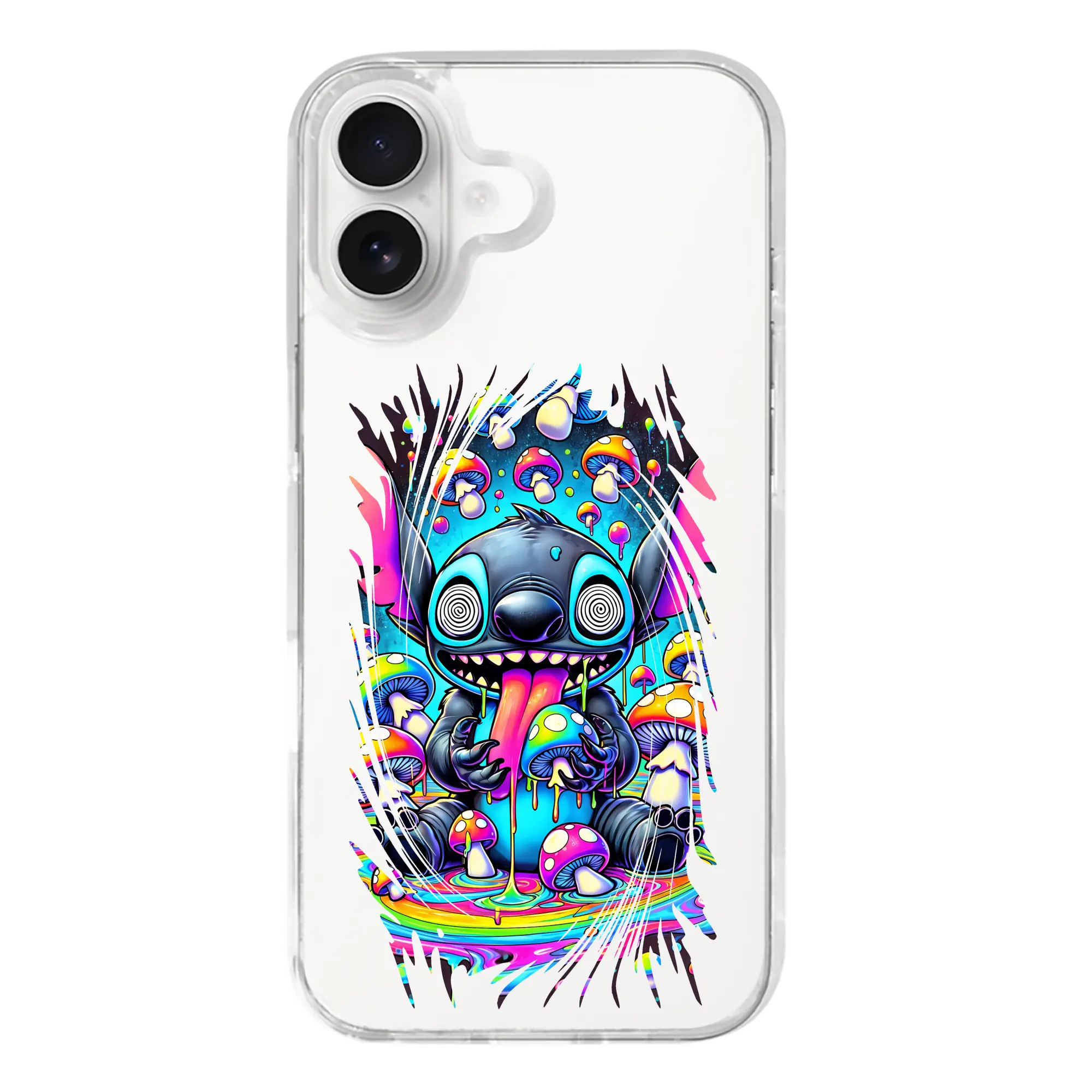 リロ＆スティッチ グッズ スティッチ - iPhone 17シリーズ 透明スマホケース – 薄型・耐衝撃・精密フィット保護カバー